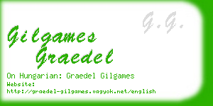 gilgames graedel business card